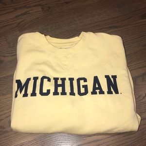Michigan no hooded sweatshirt!